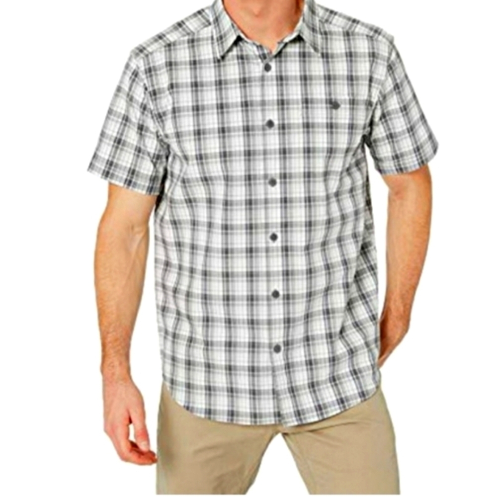 Columbia Mens Boulder Ridge Shirt Plaid Outdoors Athleisure Casual Fall
